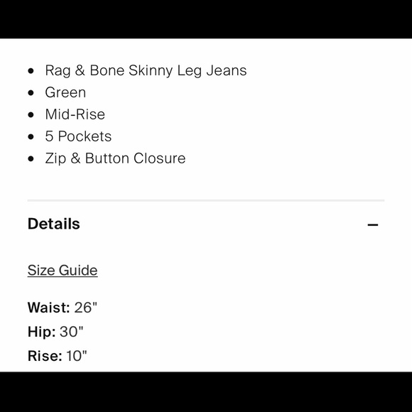 💋RAG & BONE SKINNY JEANS - Picture 6 of 11